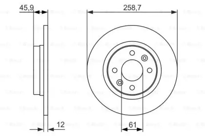 Тормозной диск BOSCH 0 986 479 953