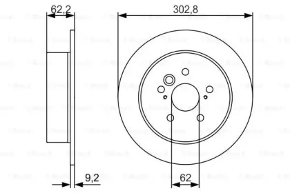 Тормозной диск BOSCH 0 986 479 978