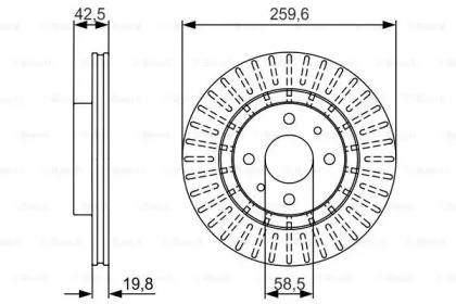 Тормозной диск BOSCH 0 986 479 980