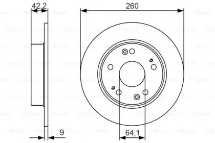 Тормозной диск BOSCH 0 986 479 990