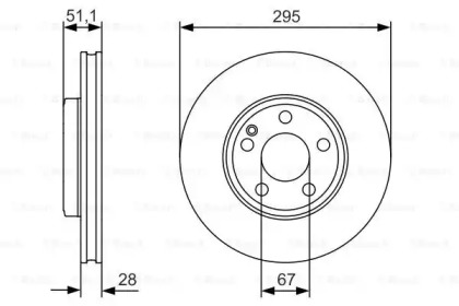 Тормозной диск BOSCH 0 986 479 A01