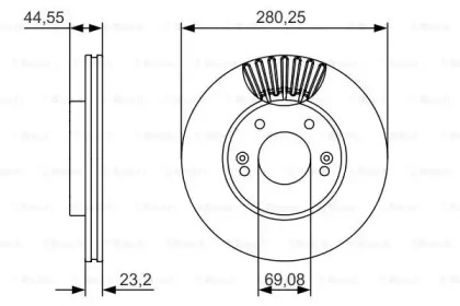 Тормозной диск BOSCH 0 986 479 A12