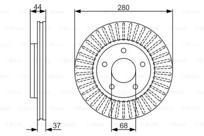 Тормозной диск BOSCH 0 986 479 A28