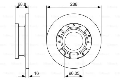 Тормозной диск BOSCH 0 986 479 A50