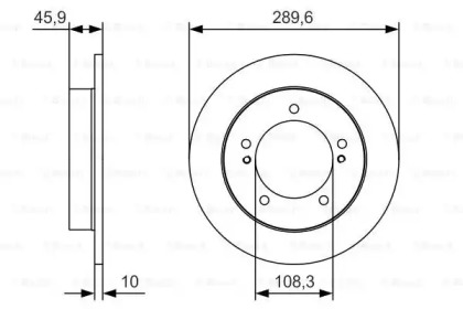 Тормозной диск BOSCH 0 986 479 B09