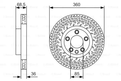 Тормозной диск BOSCH 0 986 479 B12