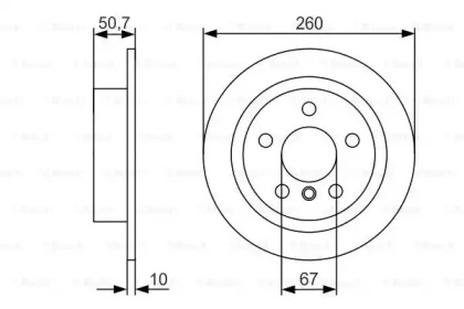 Тормозной диск BOSCH 0 986 479 C96