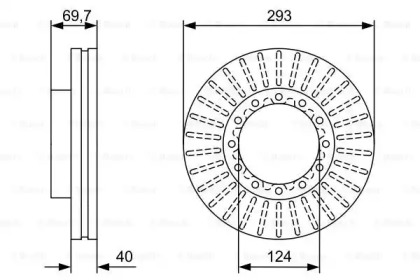 Тормозной диск BOSCH 0 986 479 D14