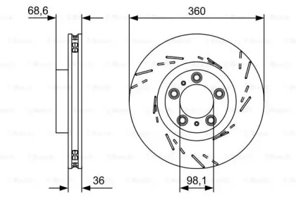 Тормозной диск BOSCH 0 986 479 D23