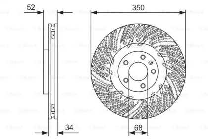 Тормозной диск BOSCH 0 986 479 D26