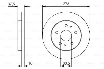 Тормозной диск BOSCH 0 986 479 R02