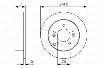 Тормозной диск BOSCH 0 986 479 R10