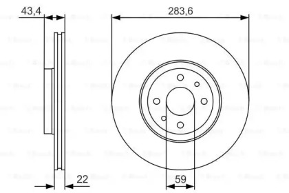 Тормозной диск BOSCH 0 986 479 R17