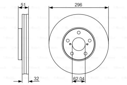 Тормозной диск BOSCH 0 986 479 R20