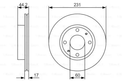 Тормозной диск BOSCH 0 986 479 R23