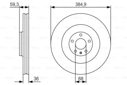 Тормозной диск BOSCH 0 986 479 R30