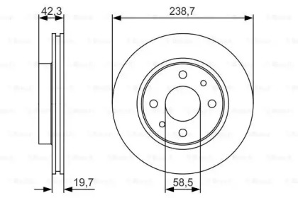 Тормозной диск BOSCH 0 986 479 R54