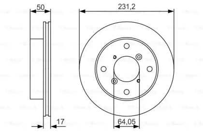 Тормозной диск BOSCH 0 986 479 R96