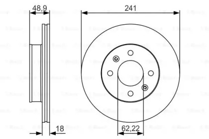 Тормозной диск BOSCH 0 986 479 S04