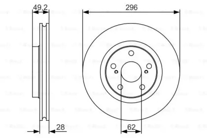 Тормозной диск BOSCH 0 986 479 S22