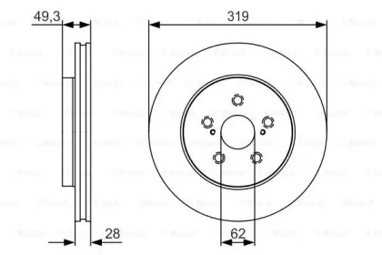 Тормозной диск BOSCH 0 986 479 S39