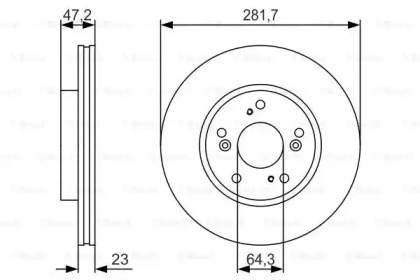 Тормозной диск BOSCH 0 986 479 S47