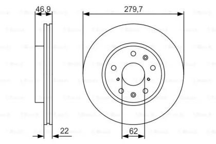 Тормозной диск BOSCH 0 986 479 S58