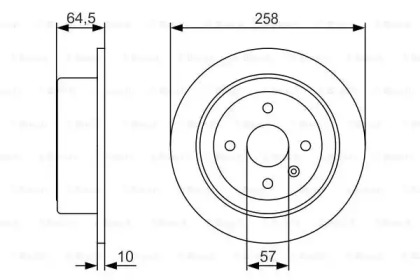 Тормозной диск BOSCH 0 986 479 S75