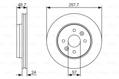 Тормозной диск BOSCH 0 986 479 S77