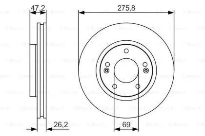 Тормозной диск BOSCH 0 986 479 S81