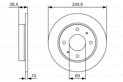 Тормозной диск BOSCH 0 986 479 S84