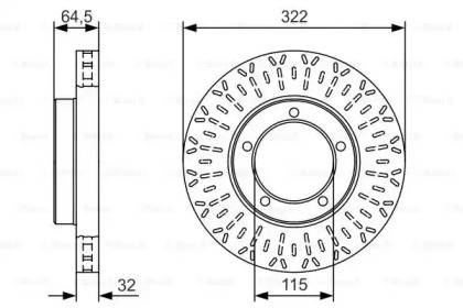 Тормозной диск BOSCH 0 986 479 T23