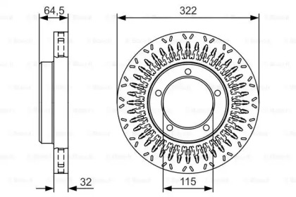 Тормозной диск BOSCH 0 986 479 T27