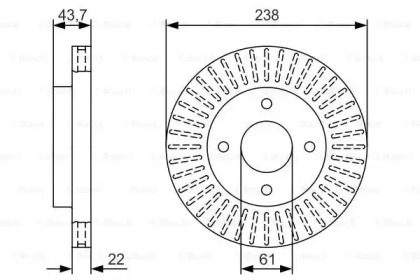 Тормозной диск BOSCH 0 986 479 T31