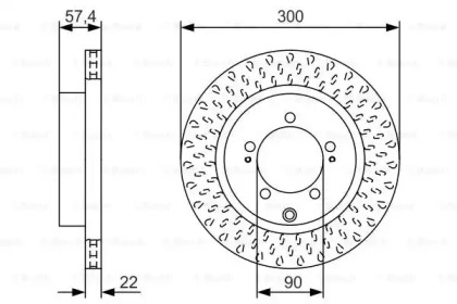 Тормозной диск BOSCH 0 986 479 T33