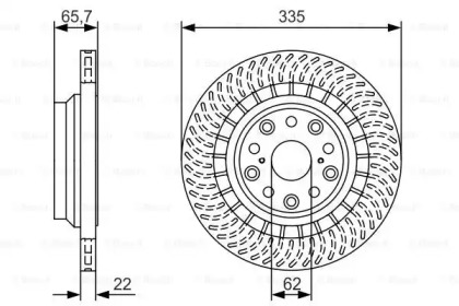 Тормозной диск BOSCH 0 986 479 T34