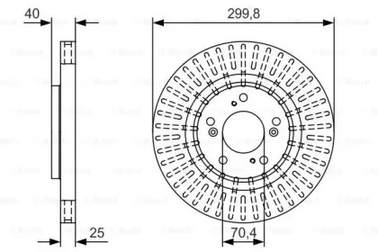 Тормозной диск BOSCH 0 986 479 T93