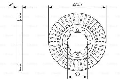 Тормозной диск BOSCH 0 986 479 T95