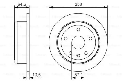 Тормозной диск BOSCH 0 986 479 U30