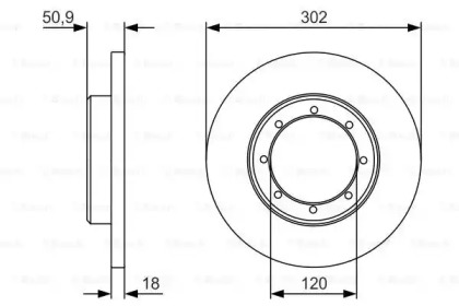 Тормозной диск BOSCH 0 986 479 U60