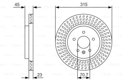 Тормозной диск BOSCH 0 986 479 U65