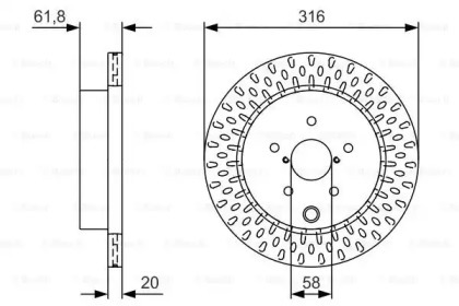 Тормозной диск BOSCH 0 986 479 V05