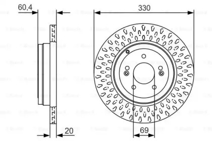 Тормозной диск BOSCH 0 986 479 V23