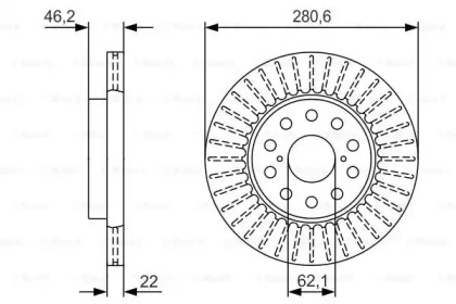 Тормозной диск BOSCH 0 986 479 V41