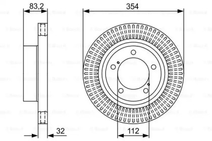 Тормозной диск BOSCH 0 986 479 V50