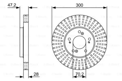 Тормозной диск BOSCH 0 986 479 V58