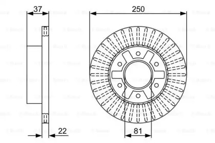 Тормозной диск BOSCH 0 986 479 V66