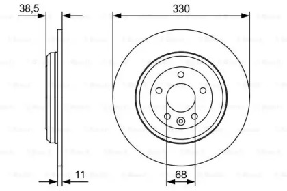 Тормозной диск BOSCH 0 986 479 W01