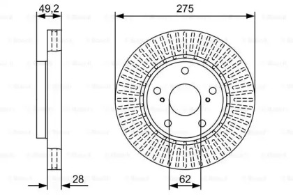 Тормозной диск BOSCH 0 986 479 W39