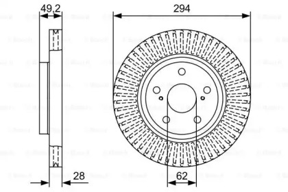 Тормозной диск BOSCH 0 986 479 W40